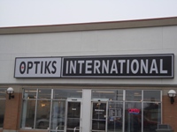 Store front for Optiks International