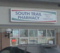 Store front for South Trail Pharmacy