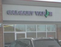Store front for Calgary Vapor